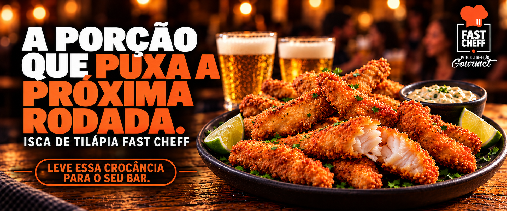 Banner gastronômico com logo autêntico-4